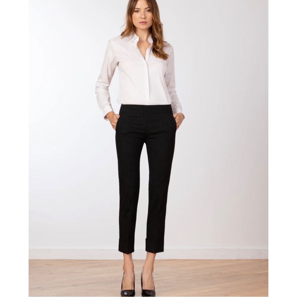 Classic Black Straight-Leg Pants